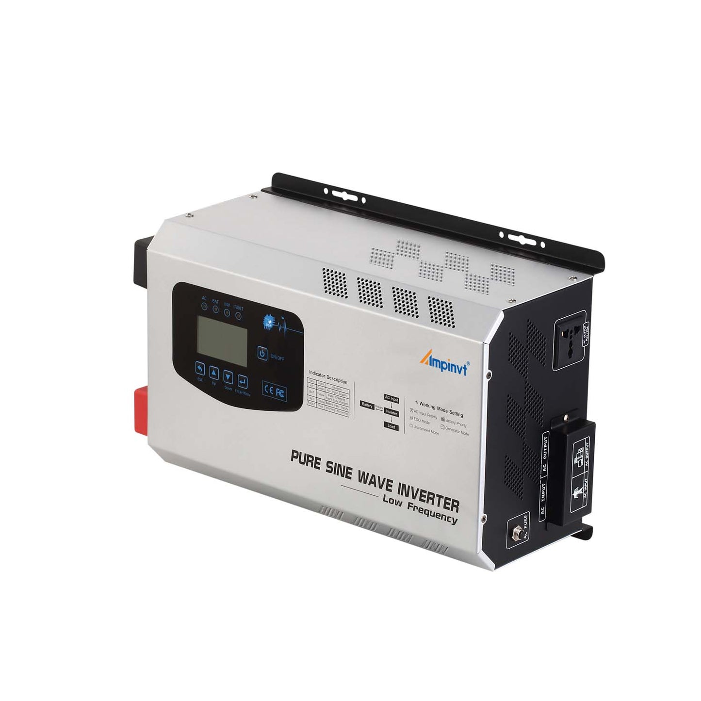 3000W DC 24V Pure Sine Wave Power Inverter with AC Charger